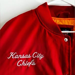 Vintage Kansas City Chiefs Varsity Bomber Jacket